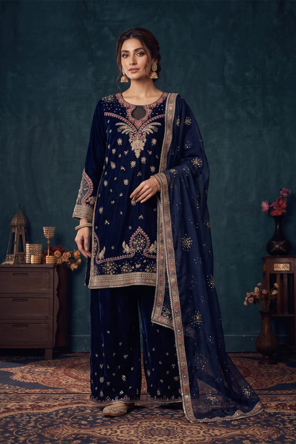 VELVET - V-11 - NAVY BLUE