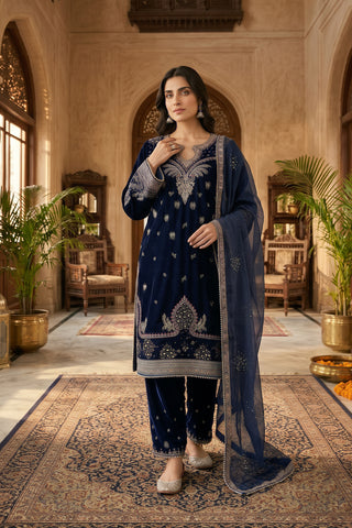 VELVET - V-11 - NAVY BLUE