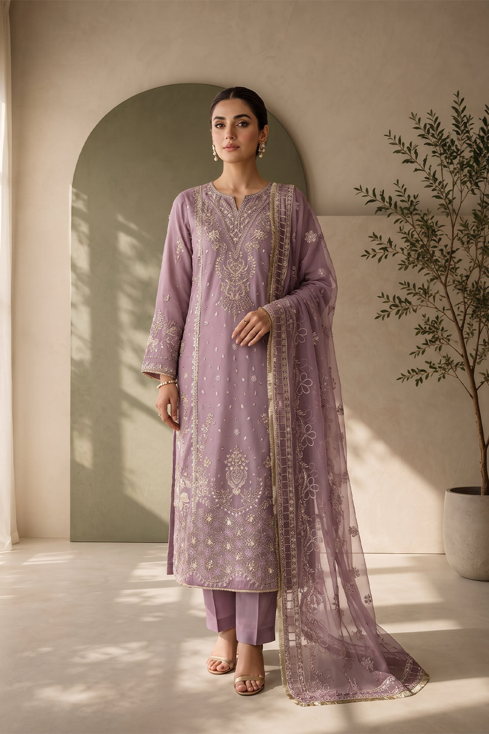 RAHEELA - UN-1003 - MAUVE