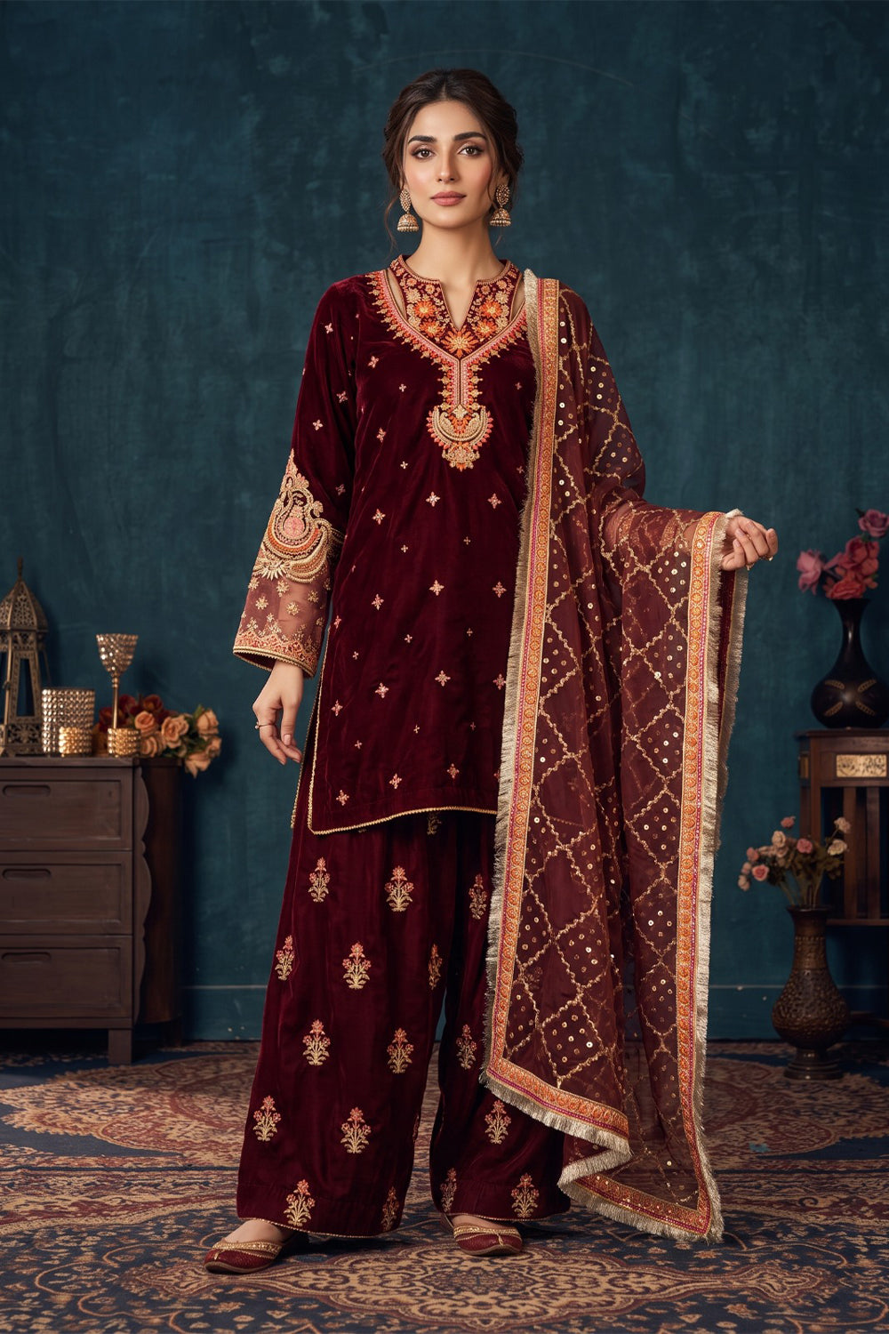 VELVET - V-13 - MAROON