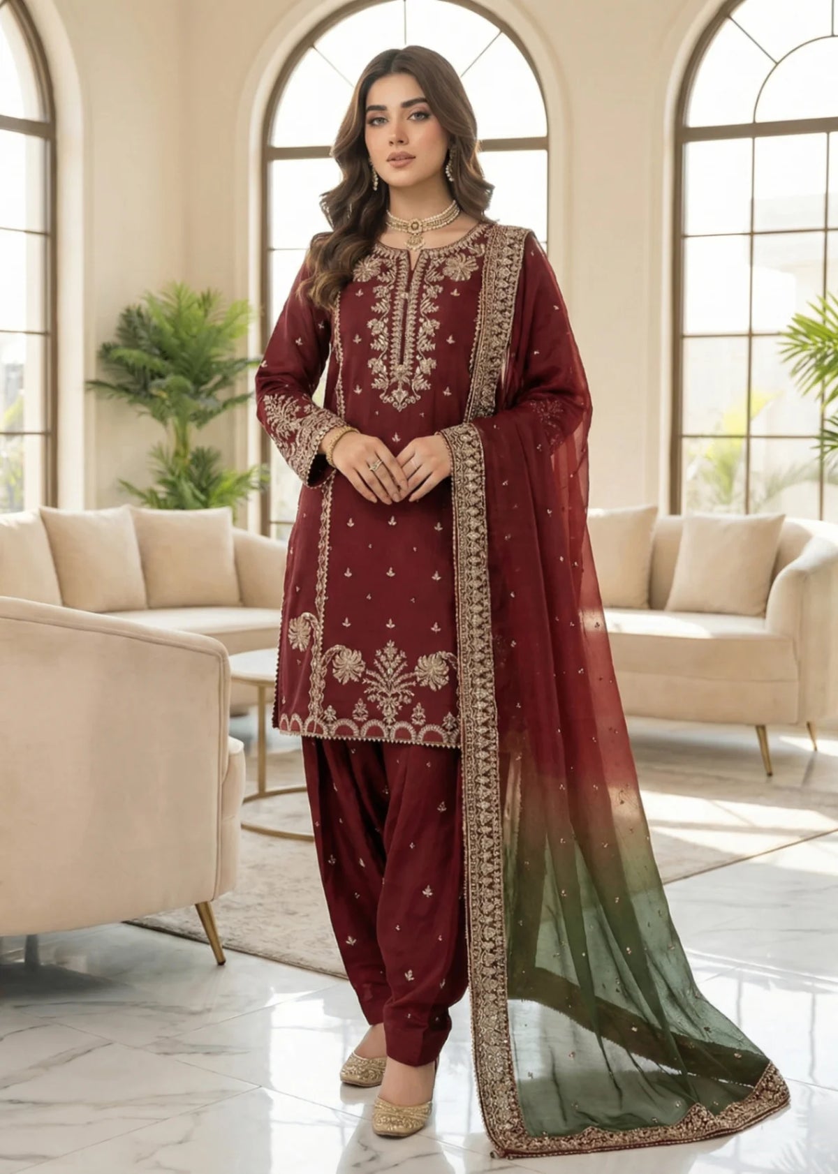ANCHAL - DF-79 - MAROON