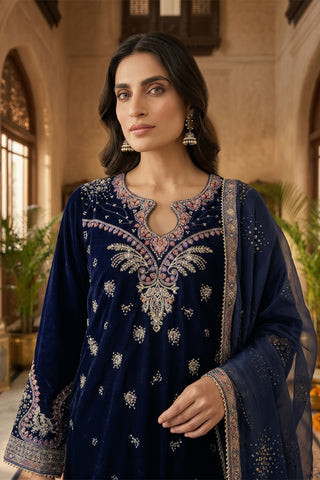 VELVET - V-11 - NAVY BLUE
