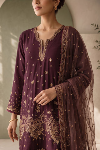 AROOJ - DF-62 - MAROON