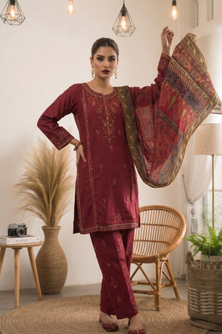 FARHEEN - ZP-72 - MAROON