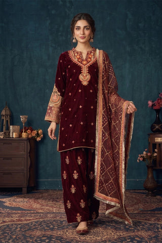 VELVET - V-13 - MAROON