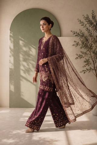 AROOJ - DF-62 - MAROON